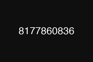 8177860836